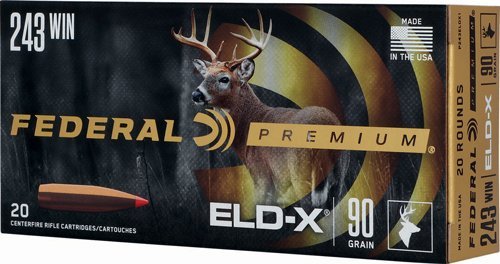 Federal Premium P243ELDX1 .243 Winchester 90 Grain Polymer Tip 20 Rounds