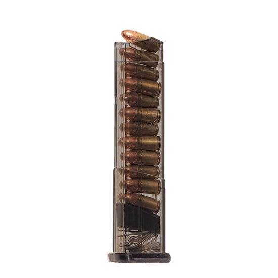Elite Tactical Systems Pistol Magazine 9mm Luger 12rd Carbon Smoke