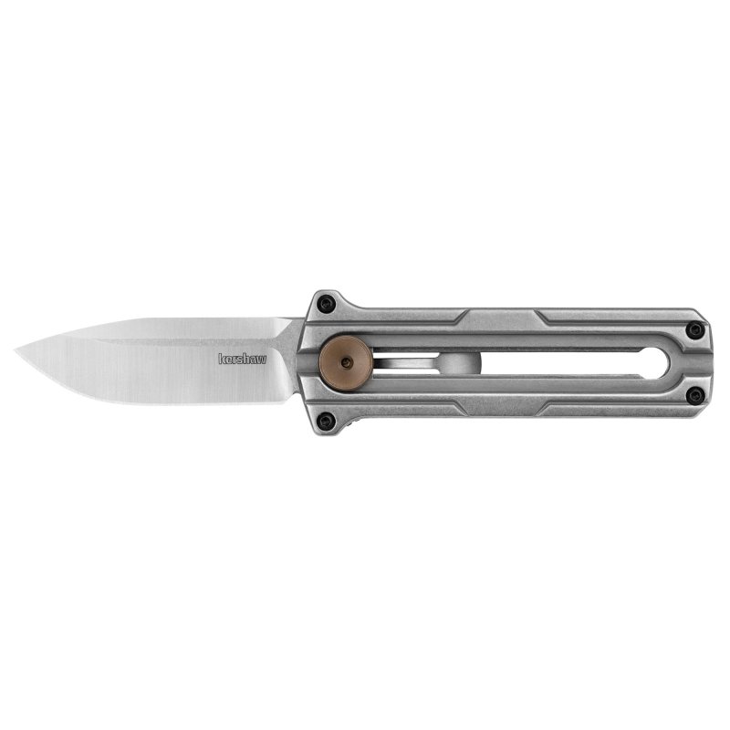 Kershaw 2046 Cybernet OTF D2 Spear Point Blade Stonewash Finish