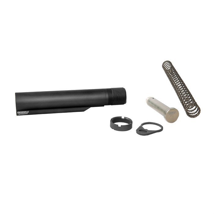 Geissele 08-163B AR-15 Mil-Spec Buffer Tube Assembly Super 42 H1 Black