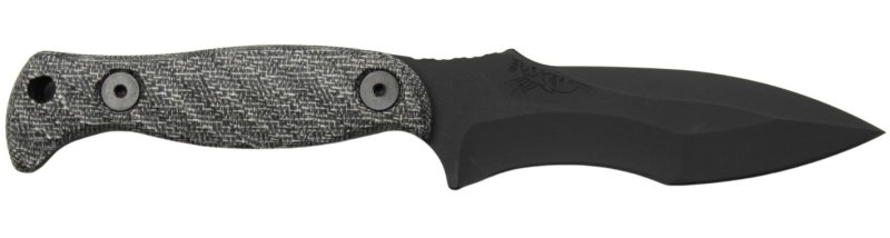 Half Face Blades Extremis S45VN Armor Black Micarta Grip