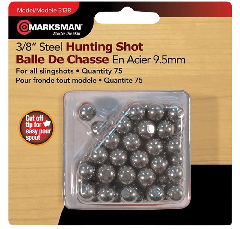 Marksman 3138 Steel Shot 3/8" 250 Per Box for Hunting