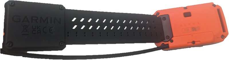 Garmin 0101302306 Flex Band Replacement Alpha T20 Black/Orange