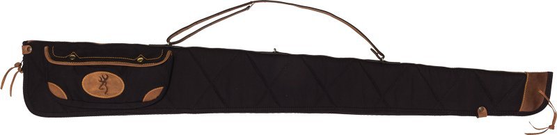 Browning Lona 52 In Canvas/Leather Shotgun Case Black/Brown