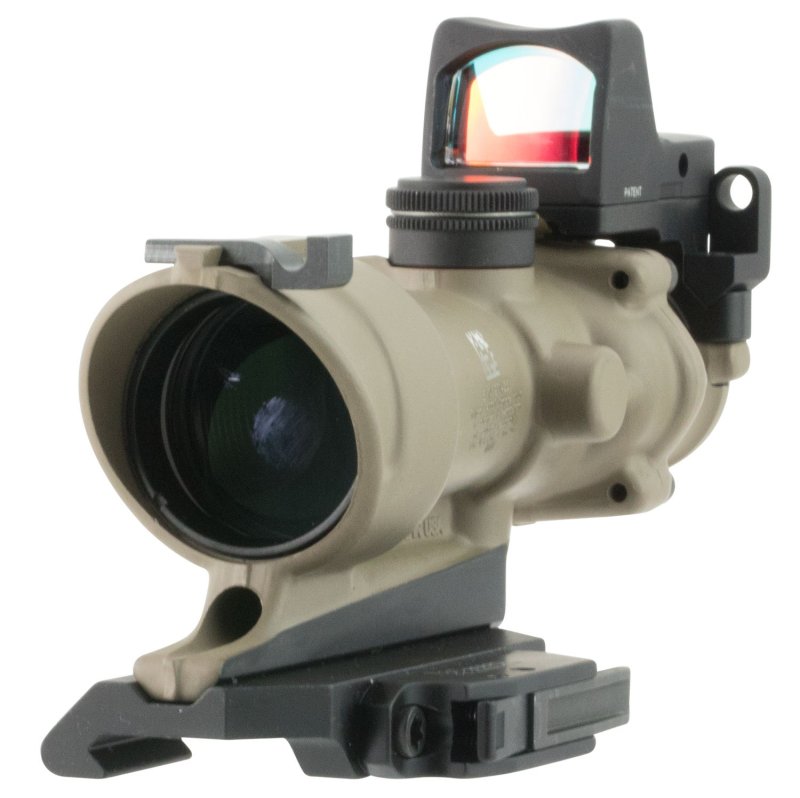 Trijicon ACOG 4x32mm Amber Illuminated Crosshair Rifle Scope, RMR 100555, Durable Aircraft-Aluminum-Alloy, Fog/Waterproof, Shock-Resistant