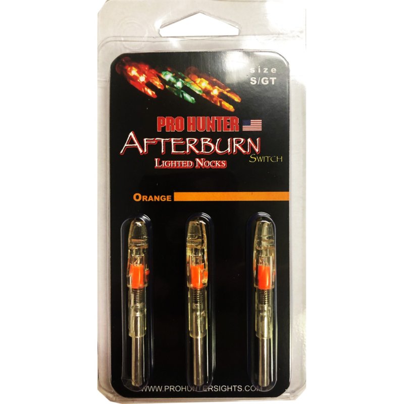 GWS 34000 Orange Lighted S Nocks 3-Pack 28 Grains Waterproof