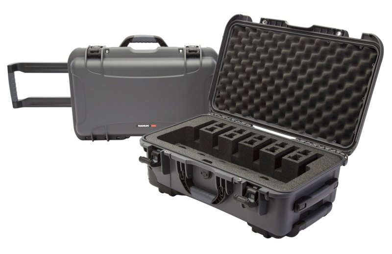 Nanuk 9356UP7 6 Up Gun Case Graphite Resin Waterproof Wheels