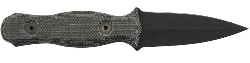 Half Face Blades Trident S45VN Black Micarta Dagger