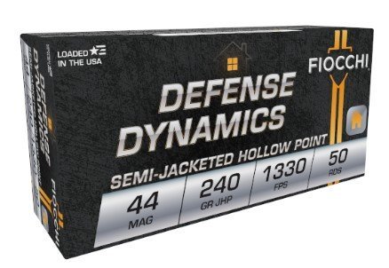 Fiocchi 44D500 Defense Dynamics 44MAG 240GR JHP Ammo