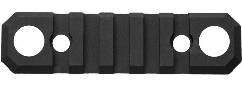 GrovTec US KeyMod Rail 3.1In 5-Slot Push-Button Bases Black