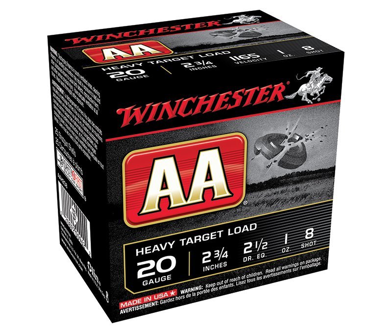 Winchester Ammo AAH208@ AA HvyTrgt 20Ga 2.75" 1oz #8 Shot