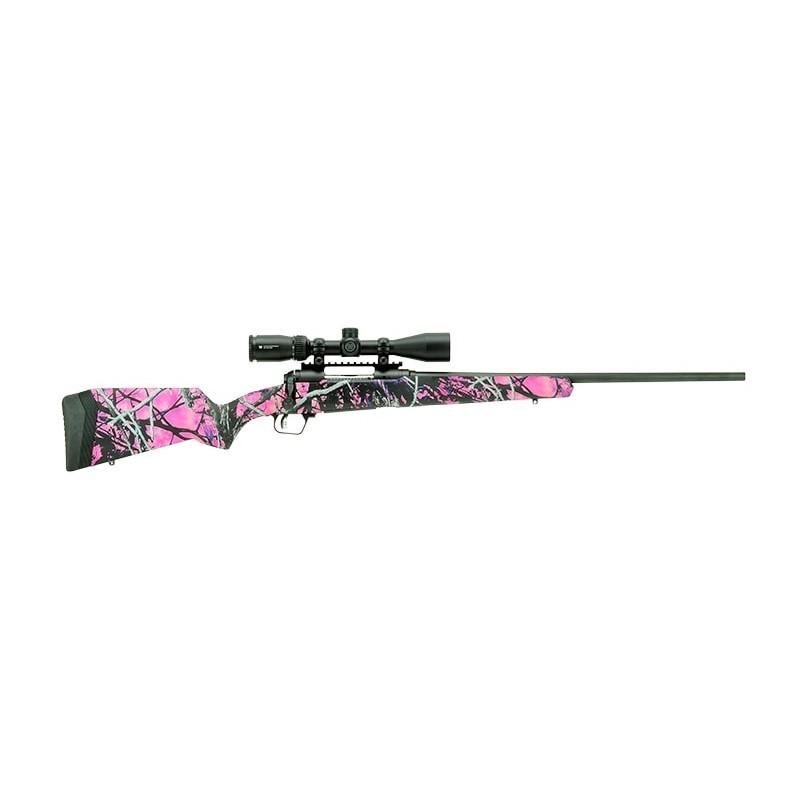 Savage Arms 57337 110 Apex Hunter XP 6.5 Creedmoor 4+1 24" Matte Black Metal Muddy Girl Synthetic Stock Vortex Crossfire II 3-9x40mm Scope