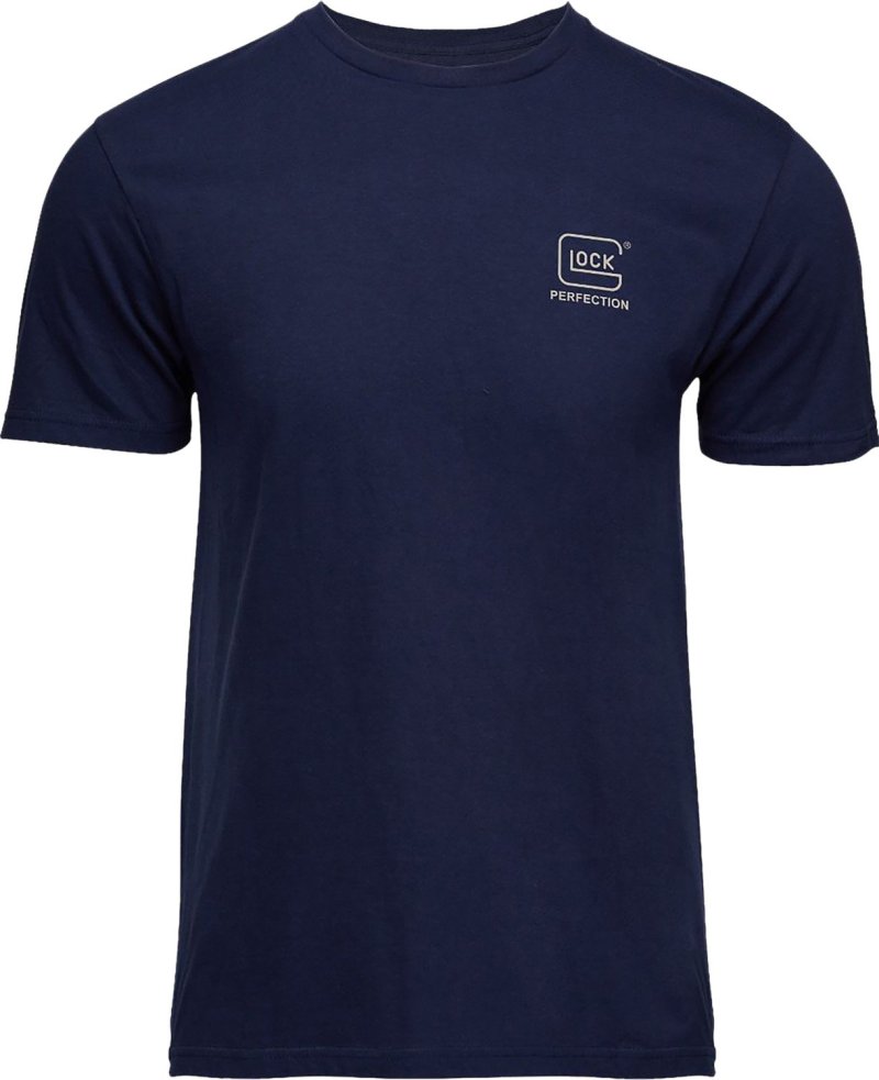Glock Strong Tee Navy XL 100% Ringspun Cotton Short Sleeve