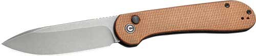 Civivi C2103D Elementum 3.47" Brown Micarta Gray Stonewashed Knife