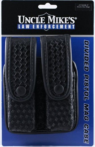 Uncle Mike's Mirage Mag Case - Basketweave Black