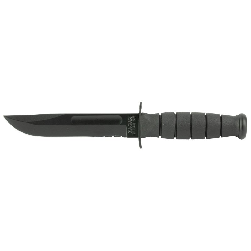 Ka-Bar 1257 Short Fight/Utility Knife 5.25 In Serrated 1095 Cro-Van
