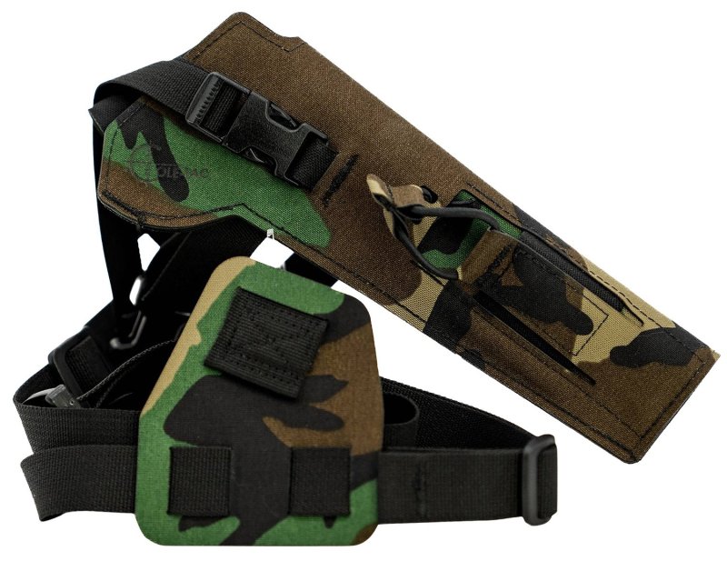 Cole-Tac VW206 Varmint Wrangler Pistol Holder Chest M81 Woodland Left Hand