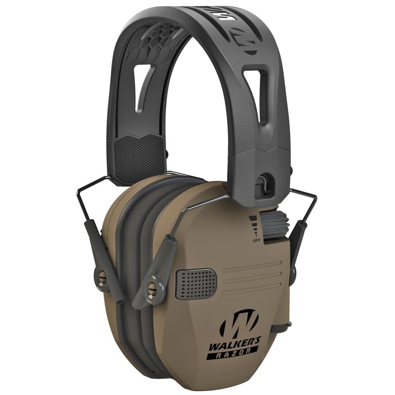 Walker's Razor Tacti-Grip Flat Dark Earth Electronic Earmuffs