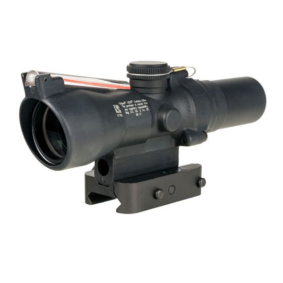 Trijicon ACOG 1.5x24 Rifle Scope, Red Crosshair Reticle, Dual Illuminated, Black, Q-LOC Mount, Aluminum Housing