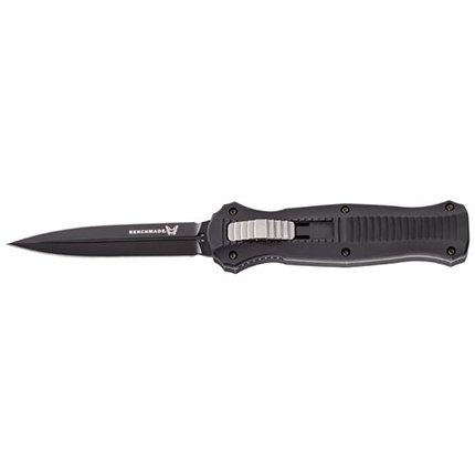 Benchmade Infidel 3300BK: 3.91" OTF Automatic Knife, D2 Steel, 6061-T6 Aluminum Handle, Tactical Dagger