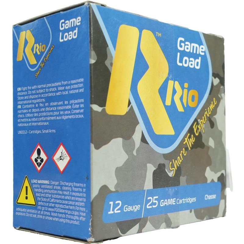 Rio Ammunition Top Game HV 12ga 2 3/4 In 1 1/4oz #5 1330fps 25ct