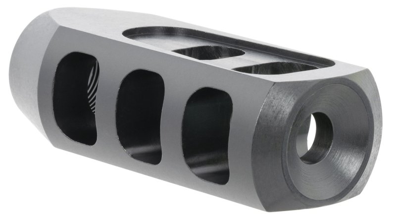 TacFire MZ10093BN Tanker Muzzle Brake Black Oxide Steel 5/8"-24 Threads
