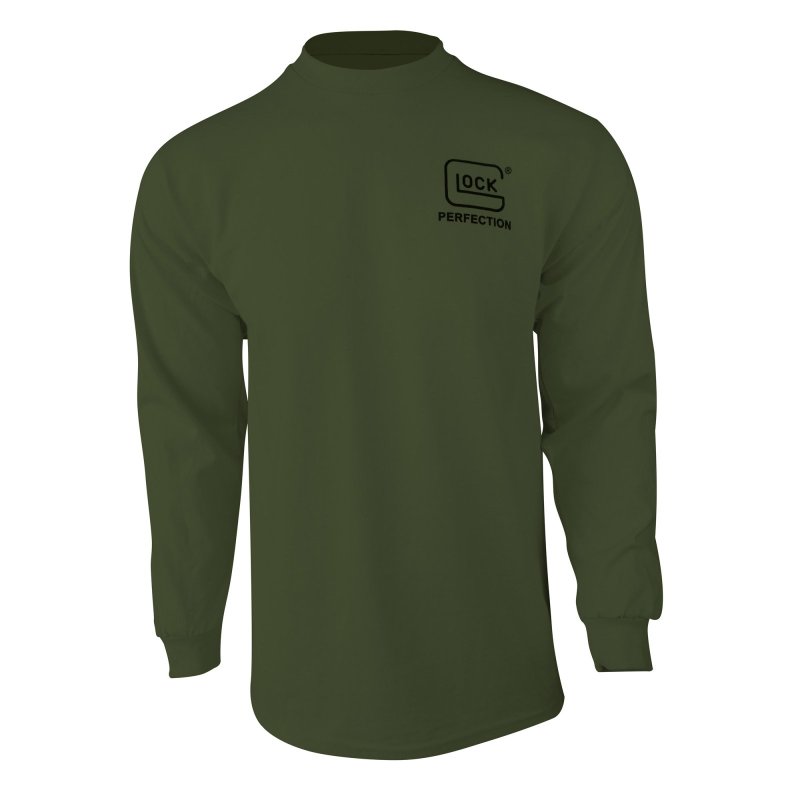 Glock AP96067 Military Green Long-Sleeve Pre-Shrunk Cotton Tee