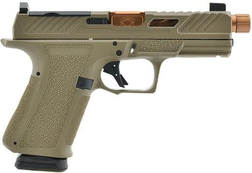 S/SYSTEMS SS-1021 9mm Optic Ready FDE Threaded Night Sights
