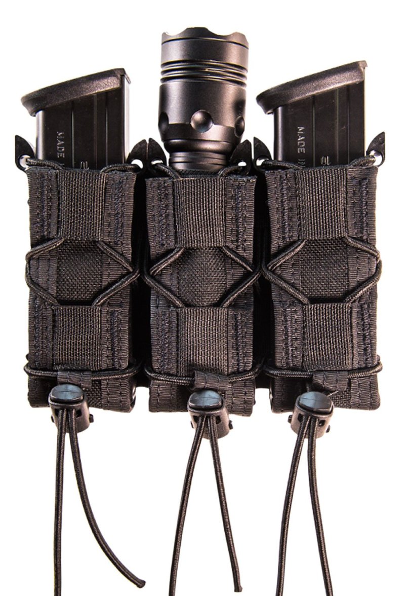 High Speed Gear 13PT13BK TACO Triple Mag Pouch Black Nylon