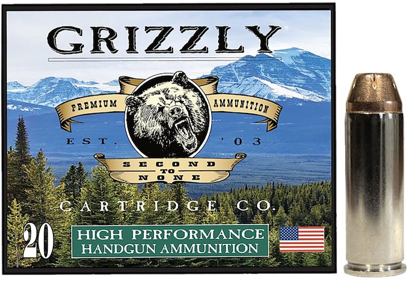 GRIZZLY GC45C+P3 .45 Colt 225gr JHP 20/Box 1000fps 511ft-lbs