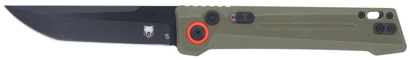 CobraTec Inferno OTF 3.5 In Tanto Plain D2 OD Green Handle