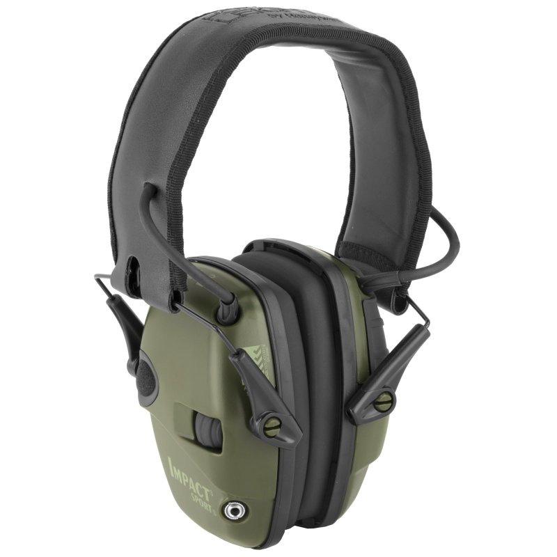 Howard Leight R-01526 Impact Sport Electronic Earmuffs NRR 22 O.D. Green