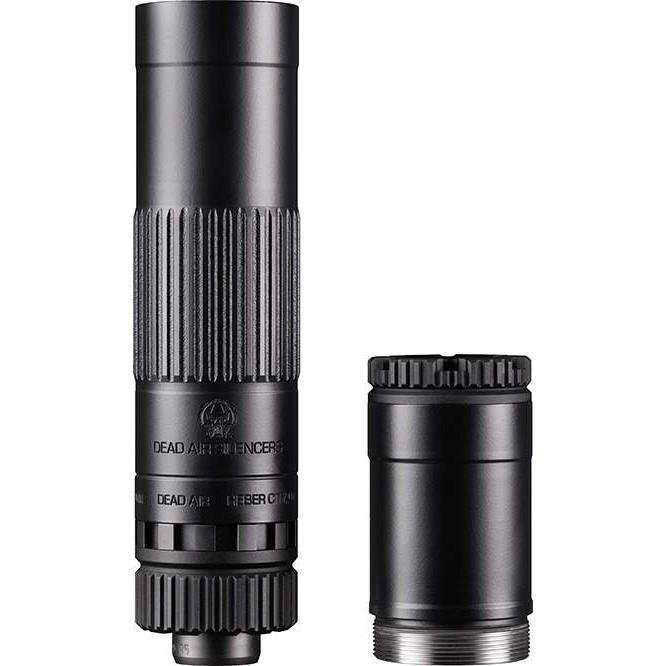 Dead Air MOJAVE9 Modular 9mm Luger Suppressor - Black Titanium/17-4 Stainless Steel/7075-T6 Aluminum - 1.41" - 1/2"-28
