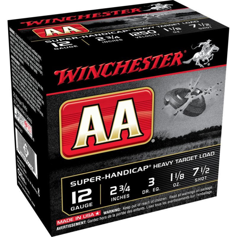 Winchester AAHA127 12 Gauge 2.75 In 1.125 oz 7.5 Shot 25 Rounds