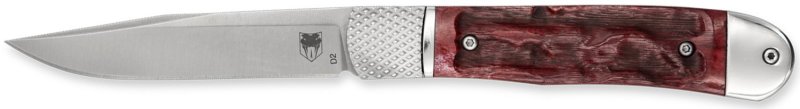 CobraTec CTTHRRED Trapper Hidden Release 3.12" D2 Blade Red Handle