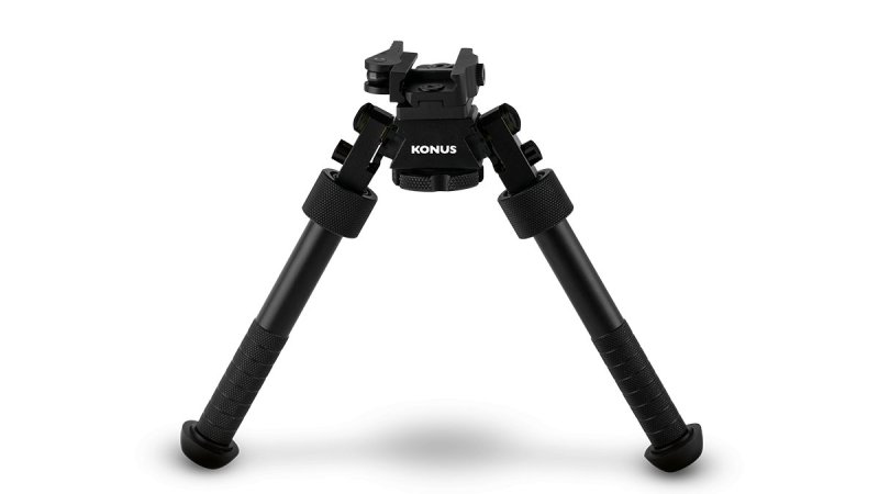 Konus 1949 Bipod 4.75-9" Foldable Legs, Rubber Feet, Picatinny Mount
