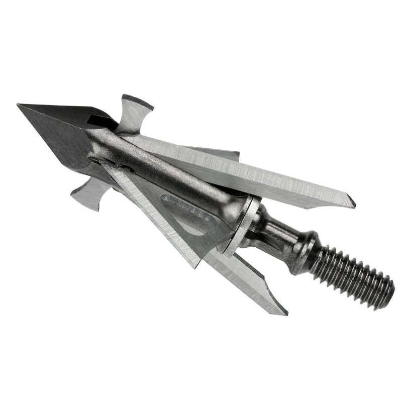 Trocar HB 4-Blade Broadheads 100 Grain Chisel Tip Stainless Steel 3 Pack