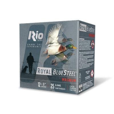Rio Royal BlueSteel Magnum High Velocity Shotshell 12ga 3 1-1/5oz 1450 fps #4 25/ct