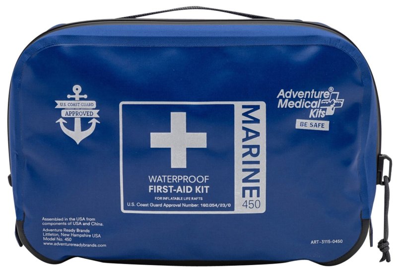 Adventure Medical 01150450 Marine 450 First Aid Kit Dust/Waterproof Blue