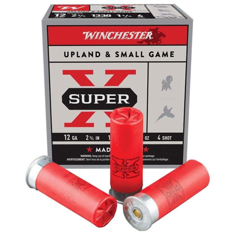 Winchester X124 12 Gauge 2.75 in 1.25 oz 4 Shot 1330 fps High Brass