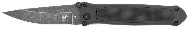 CobraTec BLKHRQS Auto Folding Knife 3.25" 440 Stainless Steel Blade