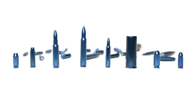 GSM Outdoors GPS-SC45AUTO Snap Caps 45 ACP 5-Pack Aluminum Blue