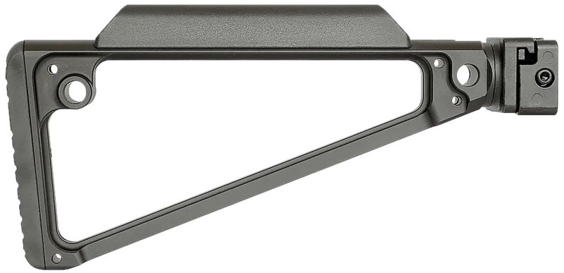 Midwest Industries MITRISF Triangle Side Folding Stock Black 6061 Aluminum