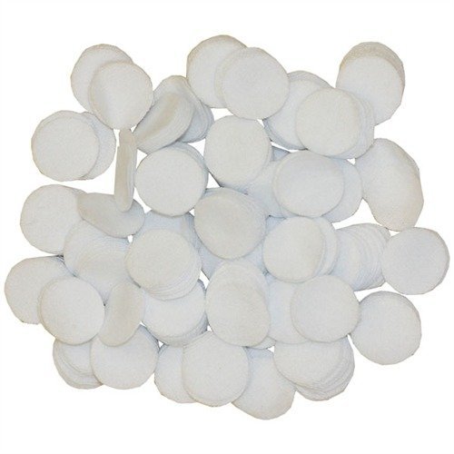 Brownells Round Cotton Flannel Patches .875" .17/.22 Cal 1000 Pack