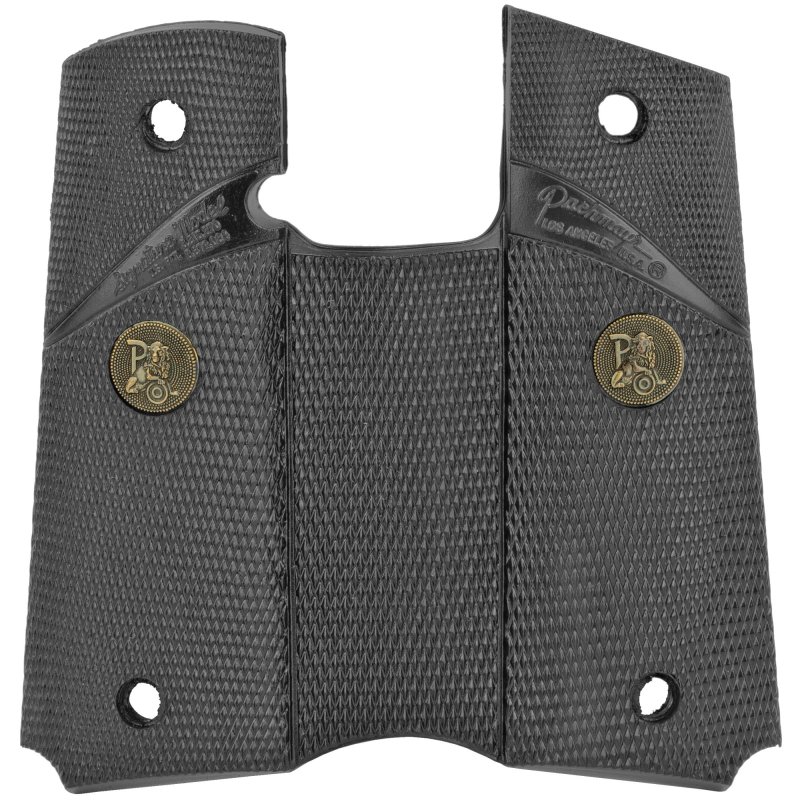 Pachmayr 02921 Signature Grip Wraparound Checkered Black Rubber 1911