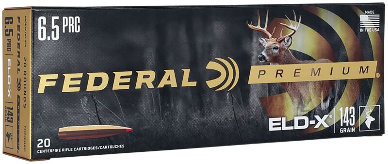 Federal Premium ELD-X 6.5 PRC 143 Grain 20 Rounds P65PRCELDX1
