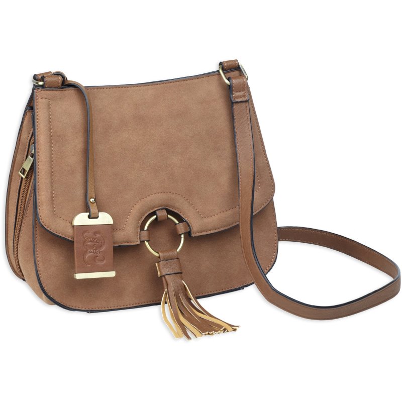 Bulldog Cases Cross Body Purse Holster f/Most Small Autos Leather BDP-034
