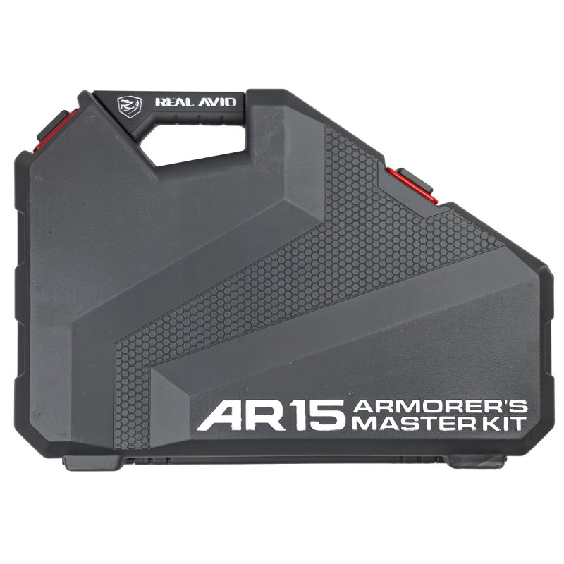 Real Avid AVAR15AMK Armorer's Master Kit AR15 Gray/Red with Case