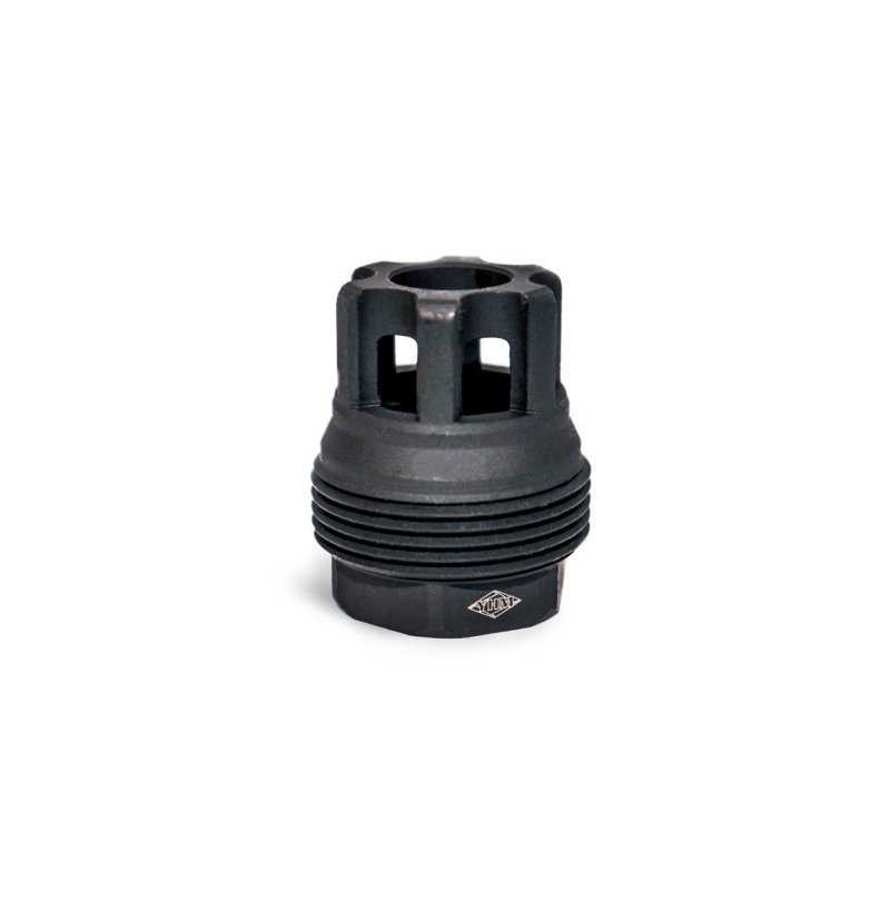 YHM sRx Mini Muzzle Brake 1/2-28 Black Phosphate Steel