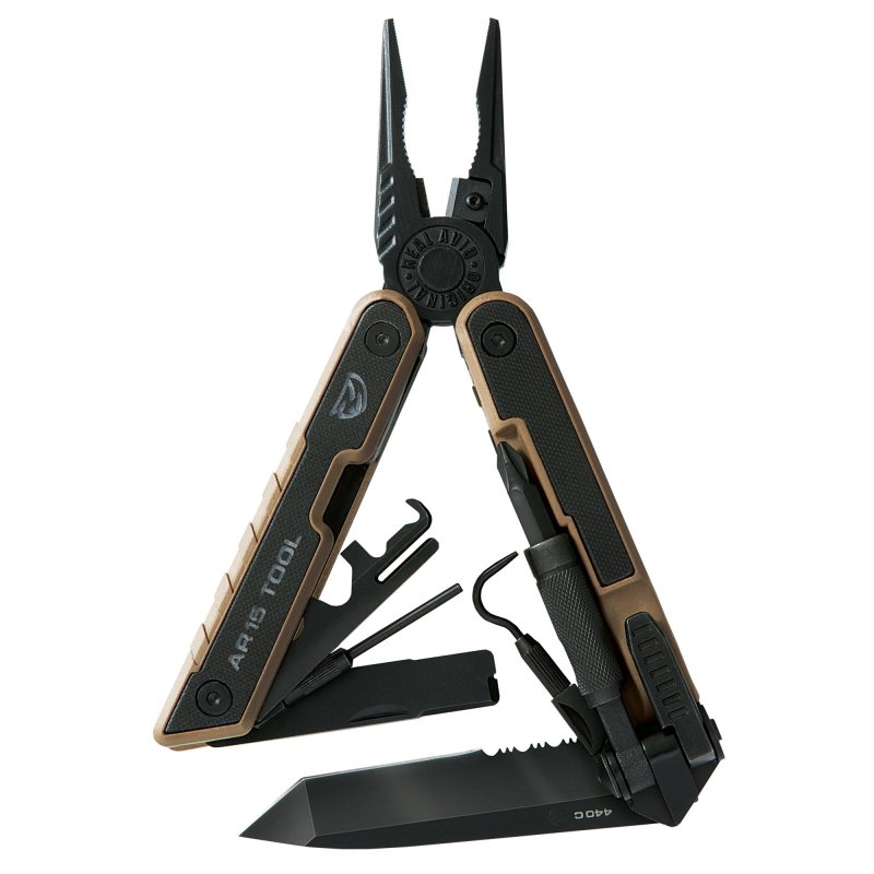Real Avid AVAR15T AR15 Multi-Tool 3.25" Serrated Blade G10 Handle